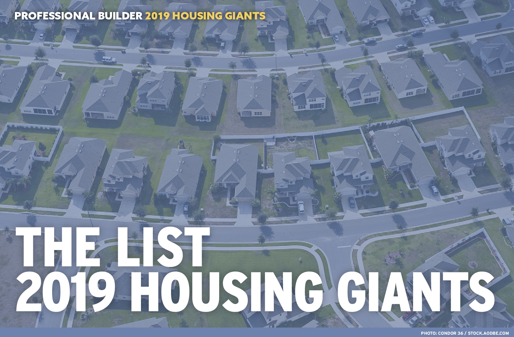 2019 Professional Builder Housing Giants list
