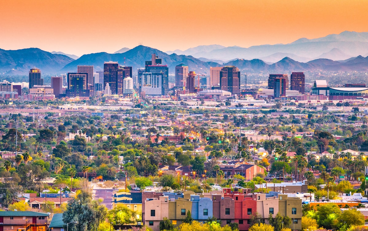 Phoenix housing market skyline