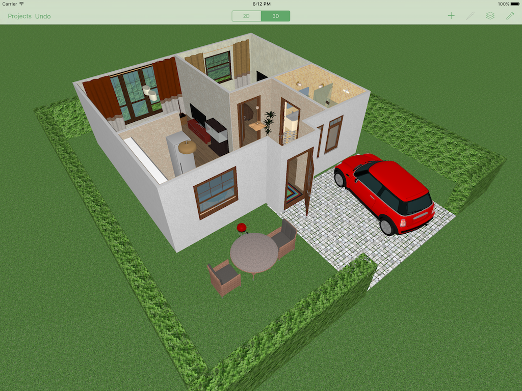 3D image from Planner 5D Simulator