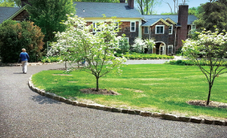 Use of Porous Pave permeable paving used in a residential setting