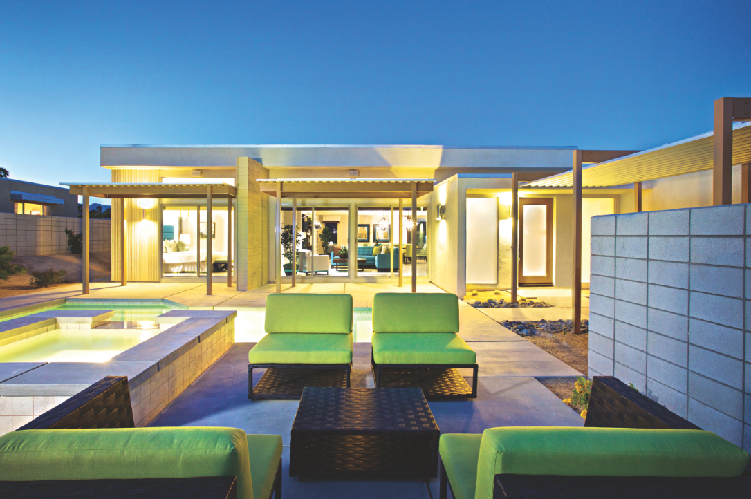 Sleek, modern home design at Murano, in Palm Springs, Calif. Midcentury modern house plans