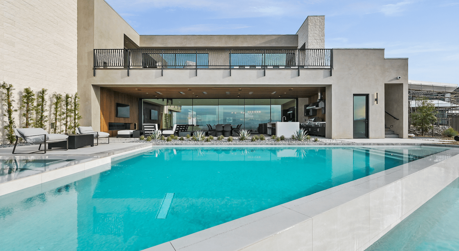Pool and outdoor living at The New American Home 2023