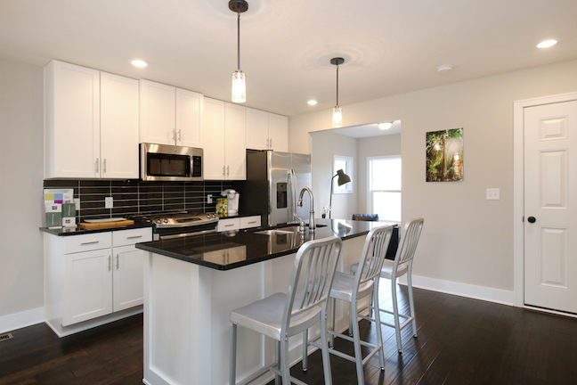 Kitchen of townhome at Tapestry Square, Grand Rapids