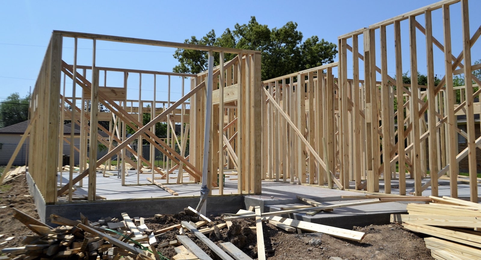 Timber framing construction waste
