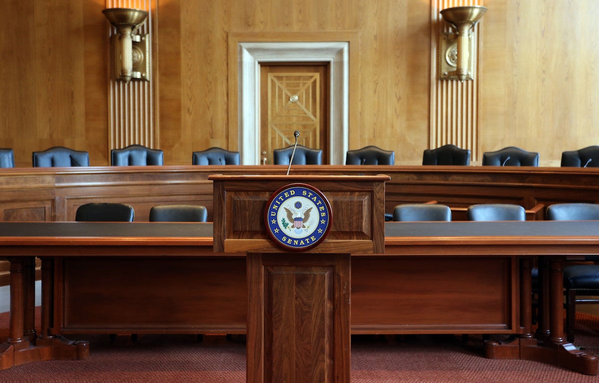 U.S. Senate podium