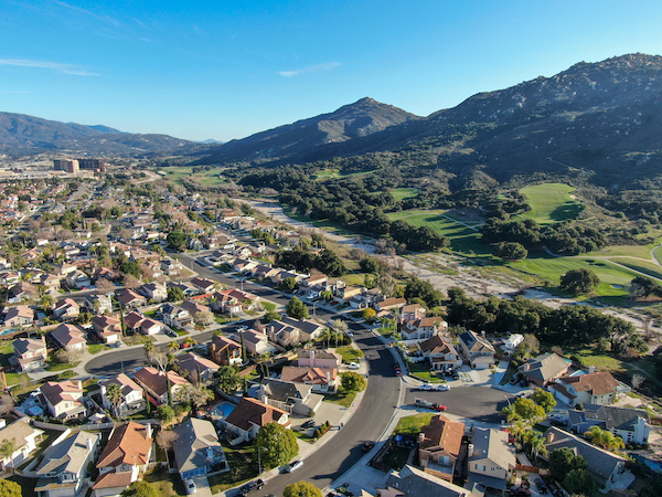 Aerial view california