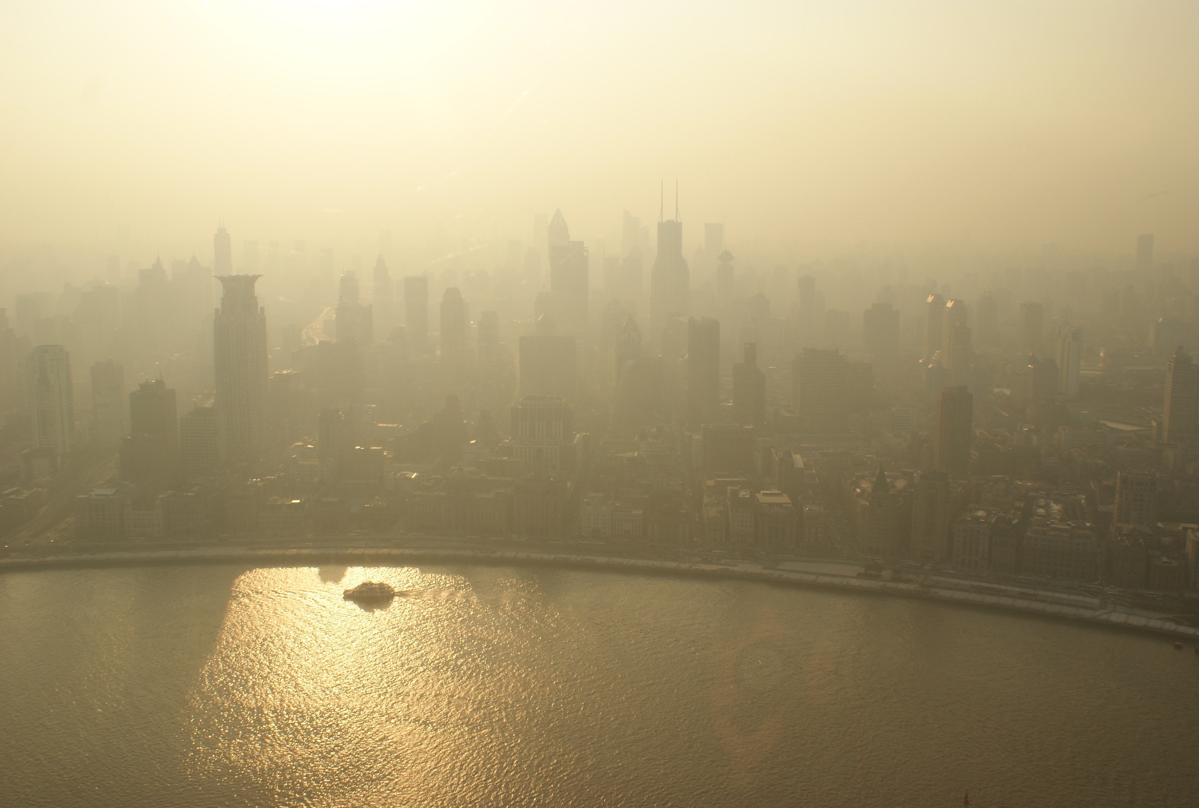 Smog in urban area