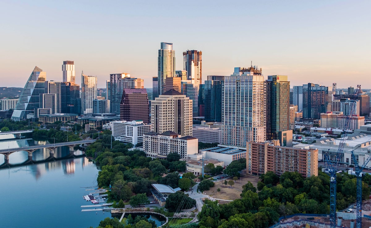 Austin, Texas, aerial view
