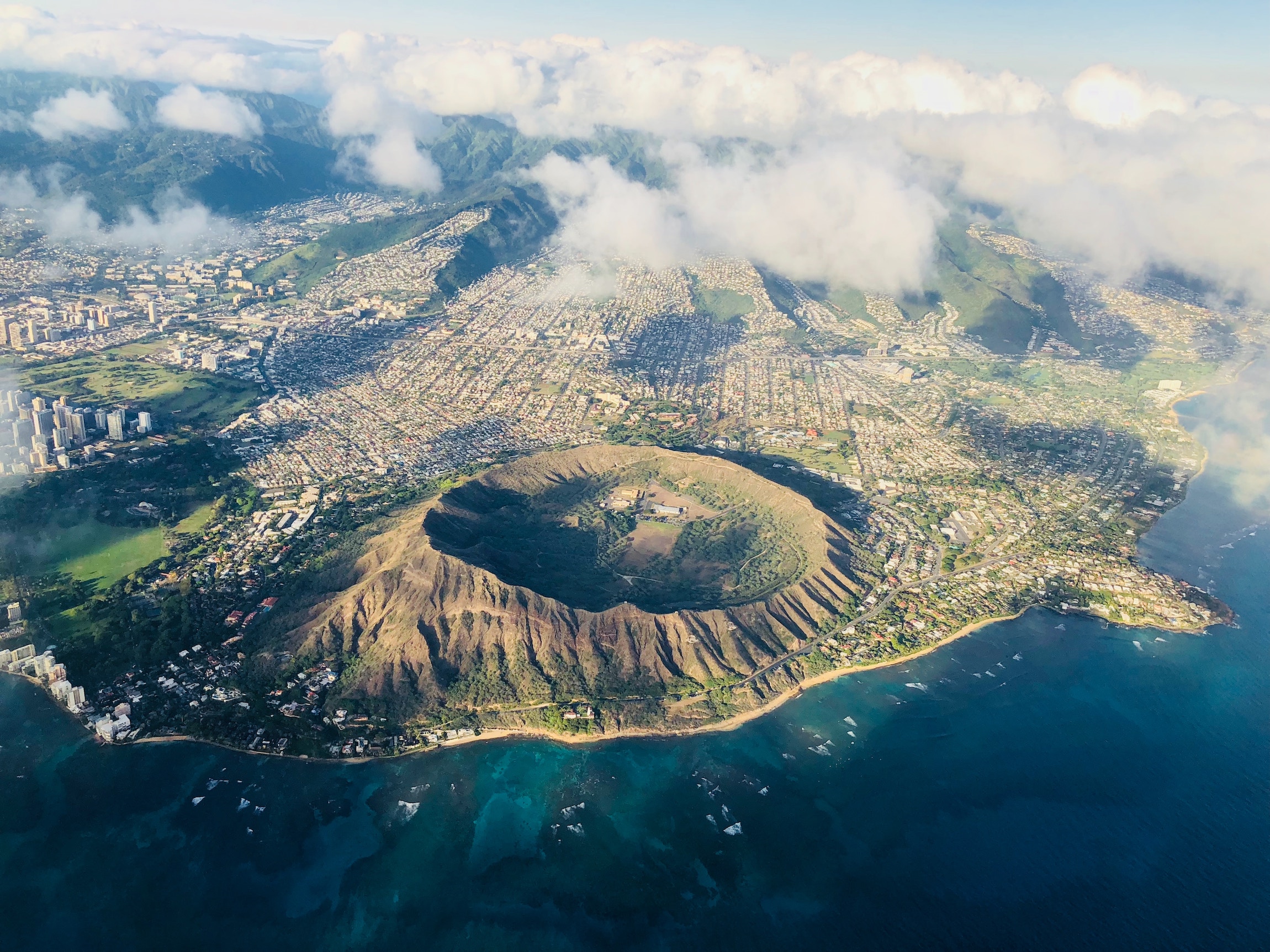 Aerial view of Hawaii