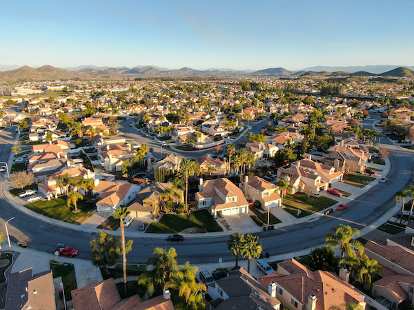 Housing Aerial California