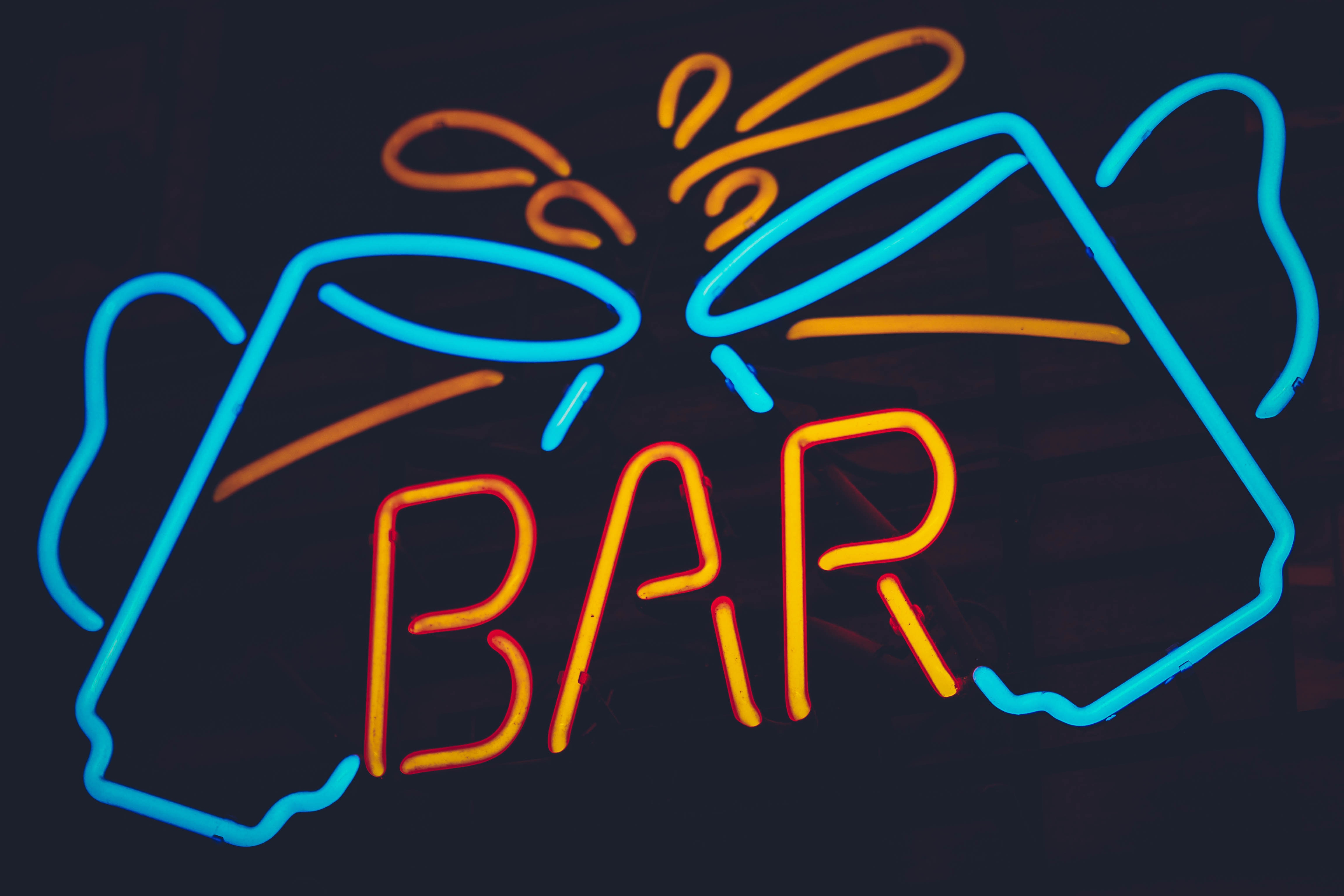 Bar neon sign