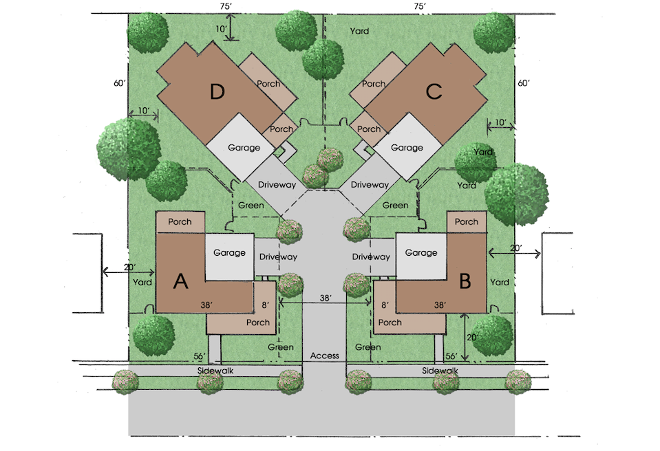 Donald F. Evans Mayberry Quads site plan
