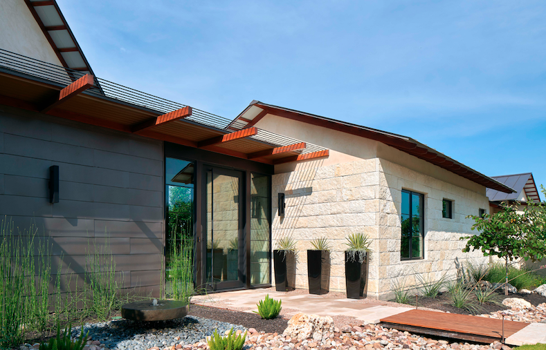 2019 Professional Builder Design Awards Bronze Custom Home exterior entry