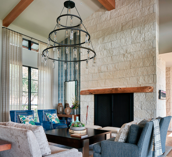 2019 Professional Builder Design Awards Bronze Custom Home living room