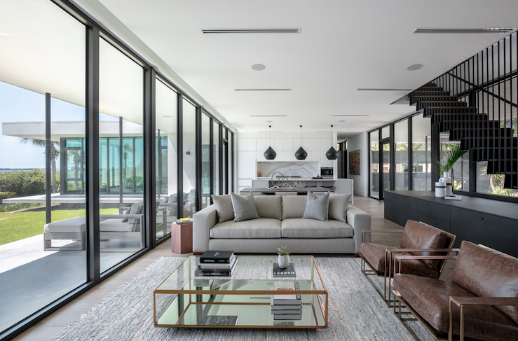 2019 Professional Builder Design Awards Project of the Year Gold living room and kitchen