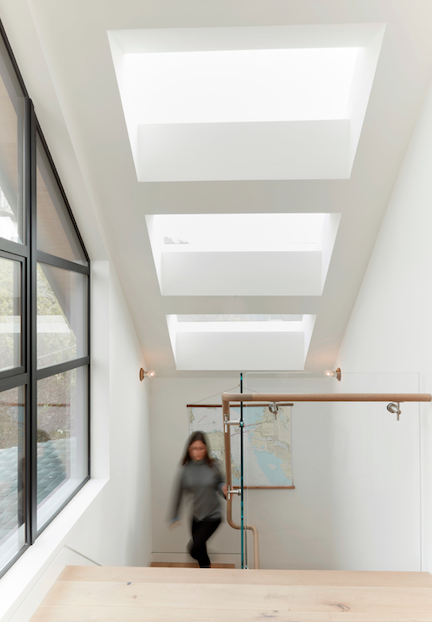 2019 Professional Builder Design Awards Gold Infill stairway with skylight