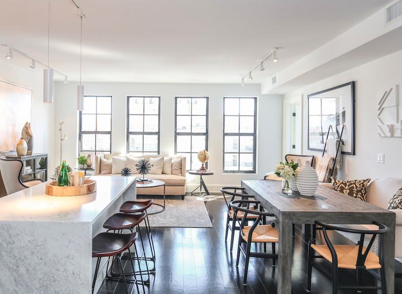 2019 Professional Builder Design Awards Gold Award Multifamily 10Eleven kitchen dining