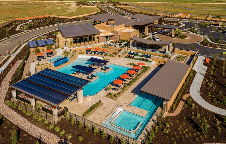 2019 Professional Builder Design Awards Gold New Community aerial view