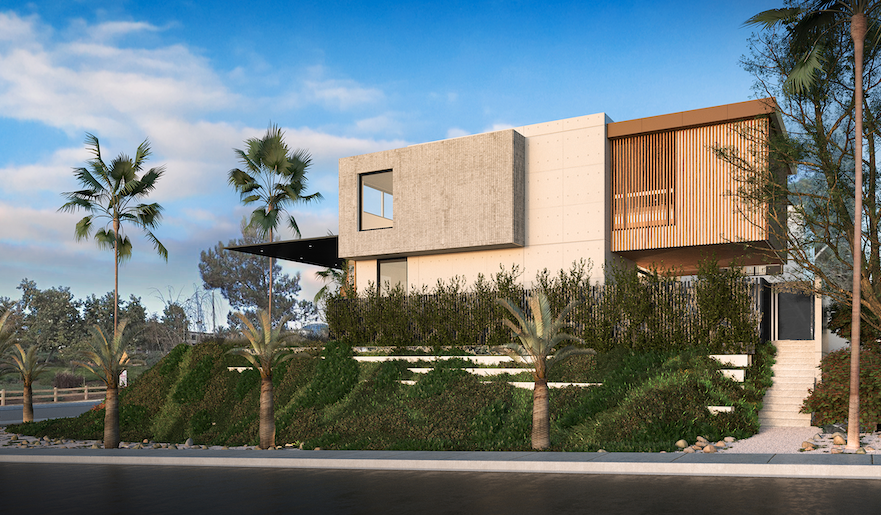 2019 Professional Builder Design Awards Gold Custom Home modern home exterior