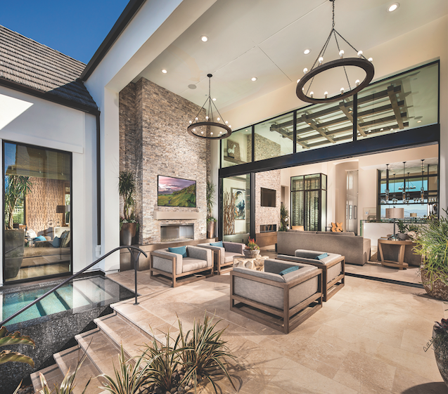 2019 Professional Builder Design Awards Gold SIngle-Family Production outdoor living