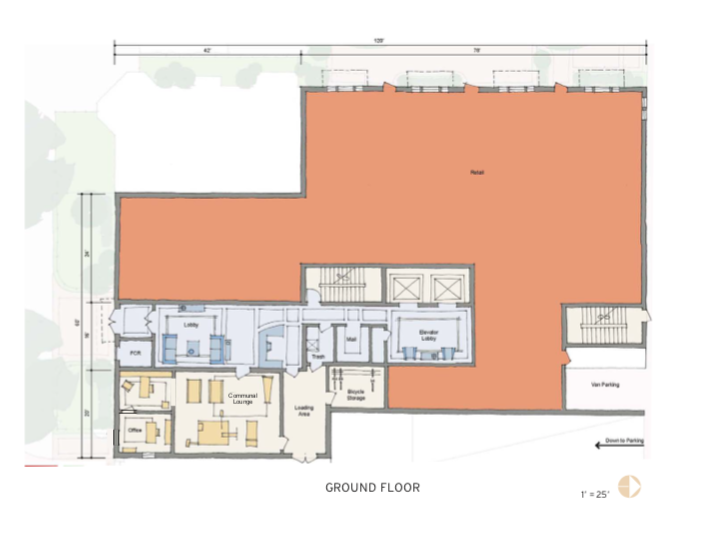2019 Professional Builder Design Awards Gold Multifamily 10 Eleven ground floor plan