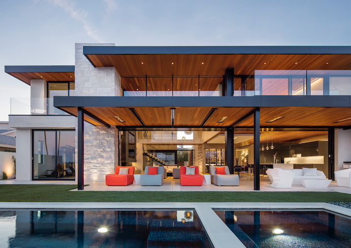 2019 Professional Builder Design Awards Silver Custom Home outdoor living