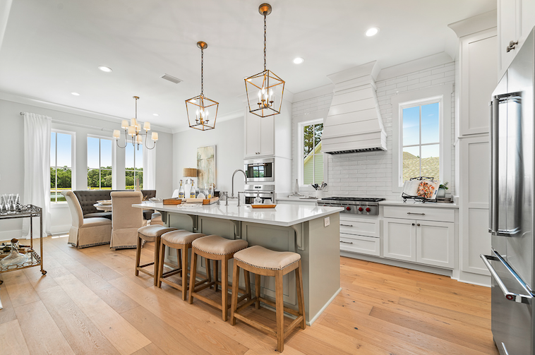 2019 Professional Builder Design Awards Silver Single Family 2001 to 3100 sf kitchen and living