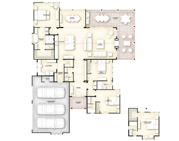 2019 Professional Builder Design Awards Silver Single Family 2001 to 3100 sf floor plan