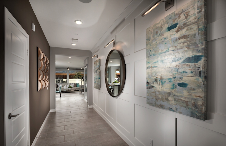 2019 Professional Builder Design Awards Silver Single Family home under 2000sf interior hallway