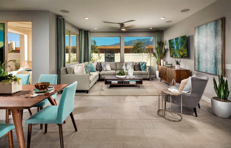 2019 Professional Builder Design Awards Silver Single Family home under 2000sf living room