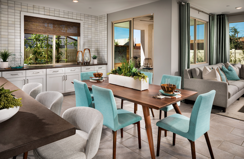 2019 Professional Builder Design Awards Silver Single Family home under 2000sf dining and kitchen