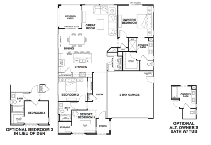 2019 Professional Builder Design Awards Silver Single Family home under 2000sf Vita floor plan