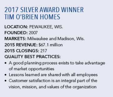 2017 NHQ Silver_Tim O'Brien Homes_company details