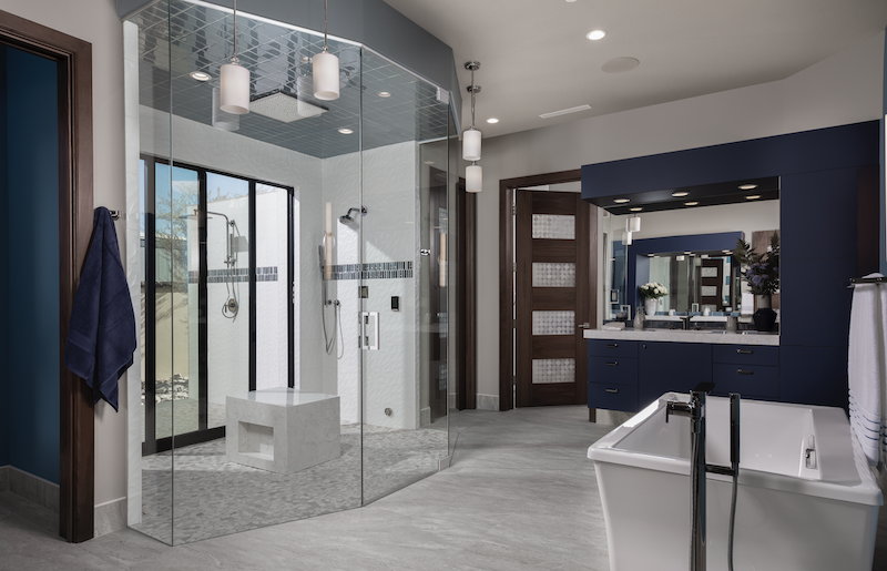 The New American Home 2020 master bathroom