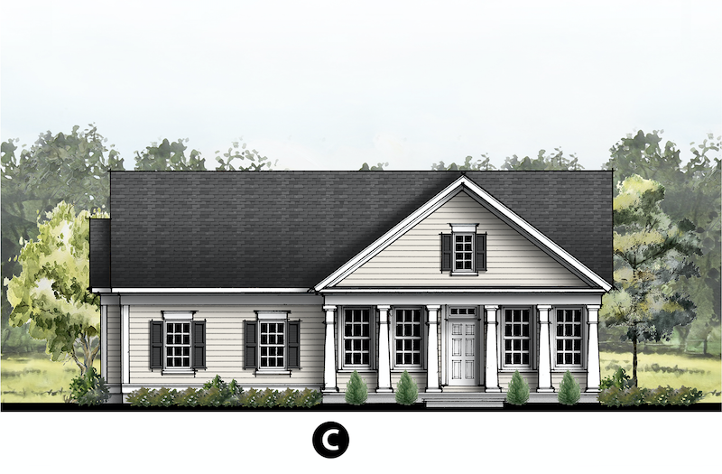 The Delray home design elevation B