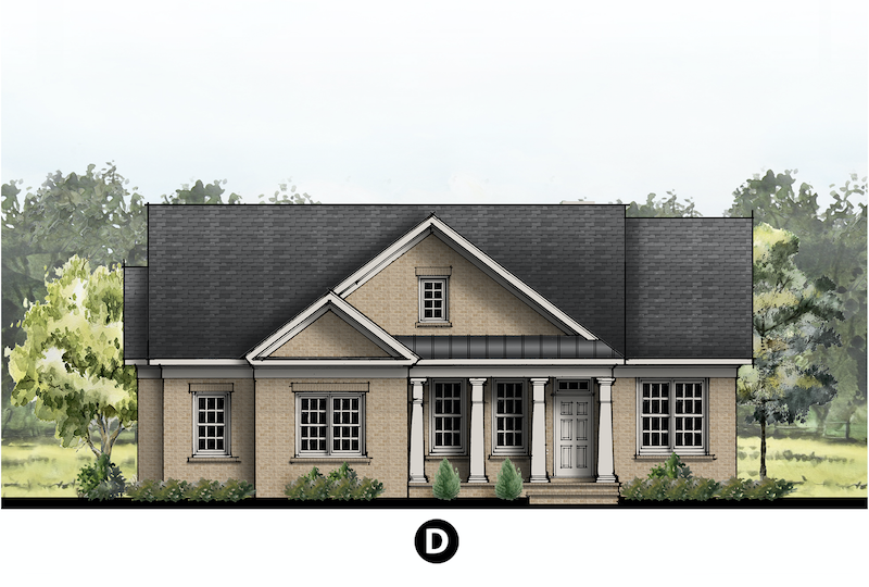 The Delray home design elevation D