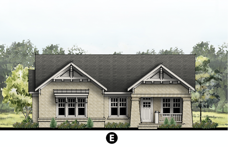 The Delray home design elevation E