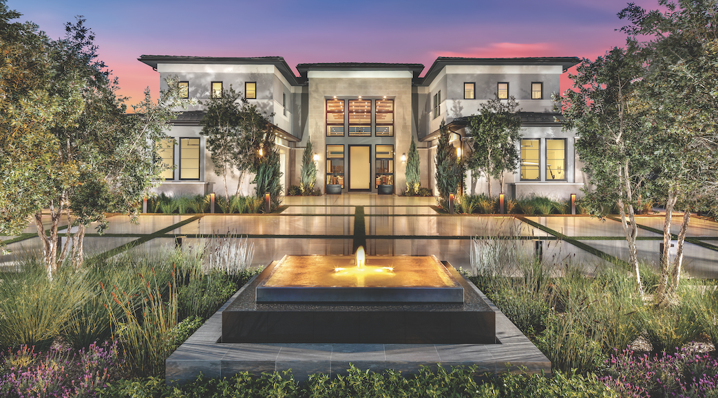 Toll Brothers Olimpico luxury home exterior
