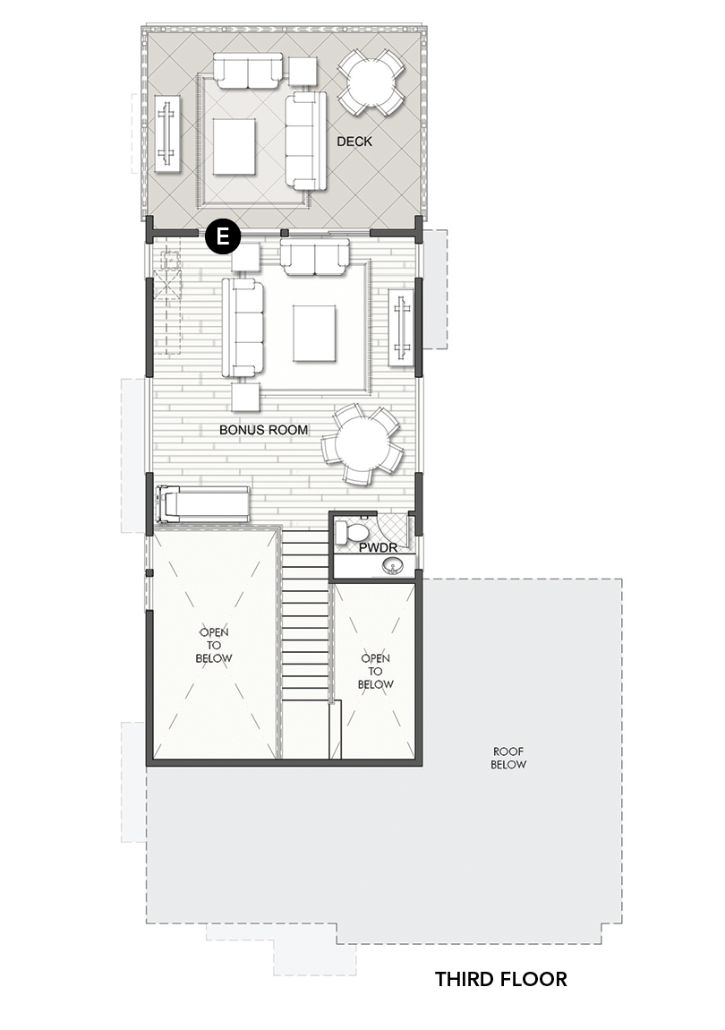 Dahlin Group Ray Meadow house plan 3rd floor