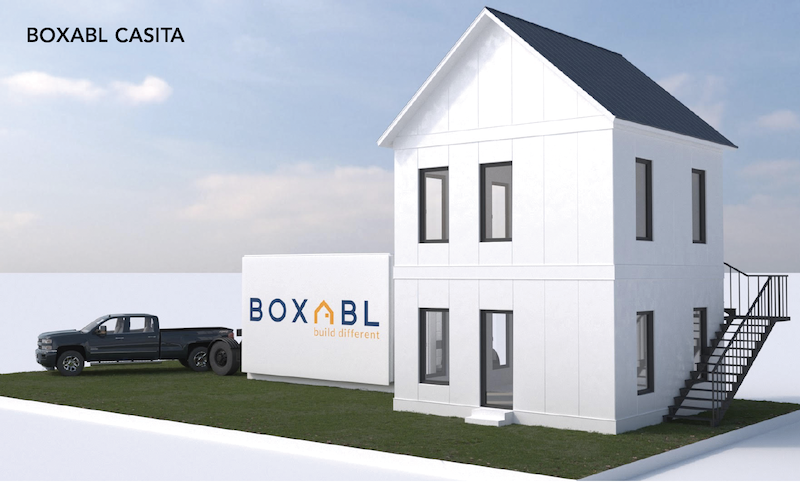 Boxabl Casita folding home model, exterior