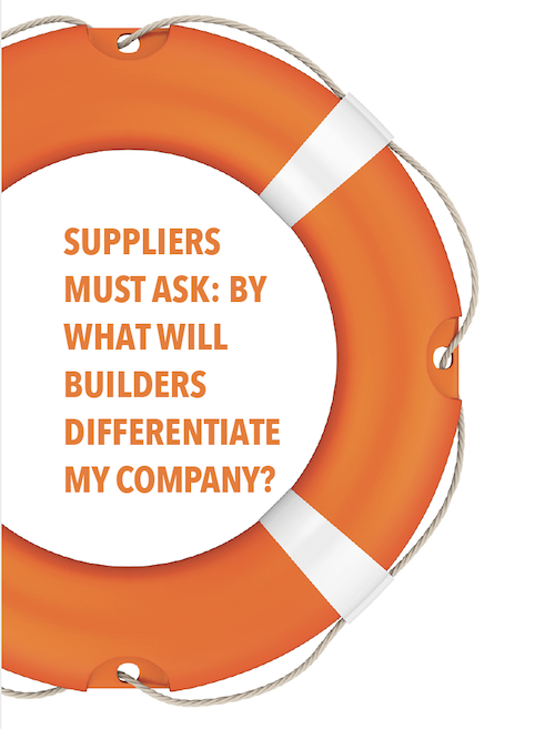 life ring to save the builder/supplier relationship