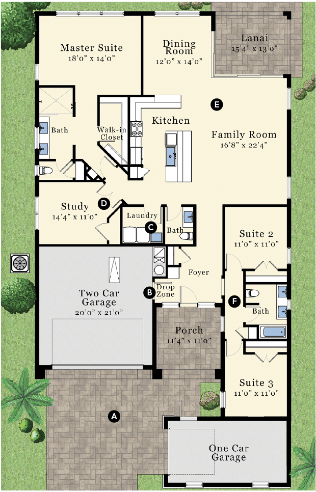 House Review The Evans Group home design, Date Palm, plan