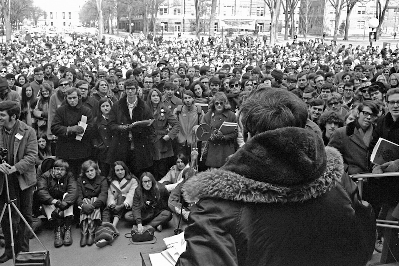 The first Earth Day in 1970 at University of Michigan 