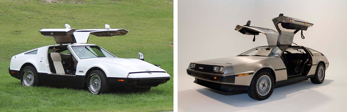 1975-Bricklin-1981-DeLorean