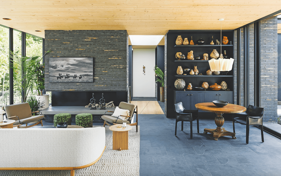 Interior living space in the Burch Creek Home, a 2023 BALA winner 