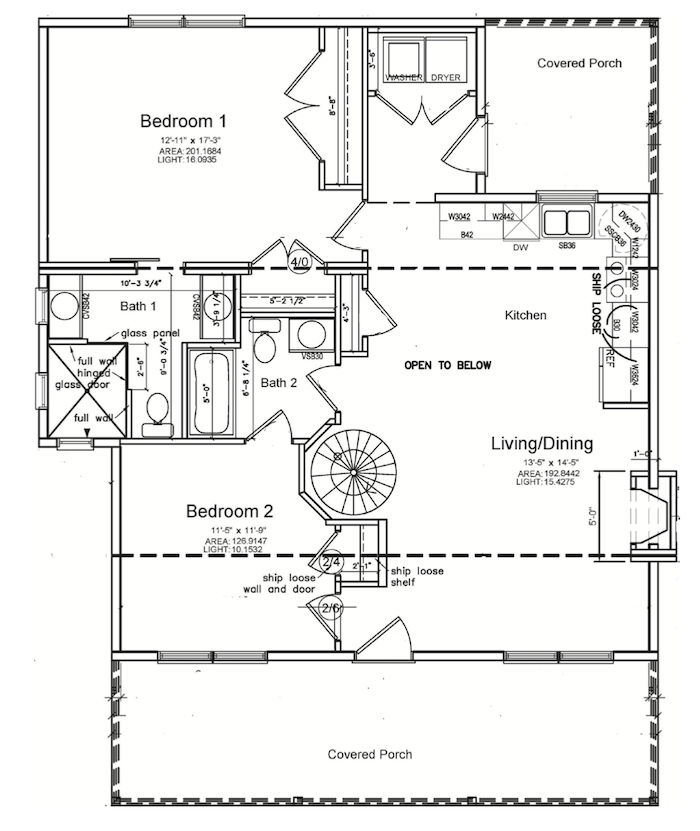 2023 IBS Show Village Impresa Modular cottage floor plan