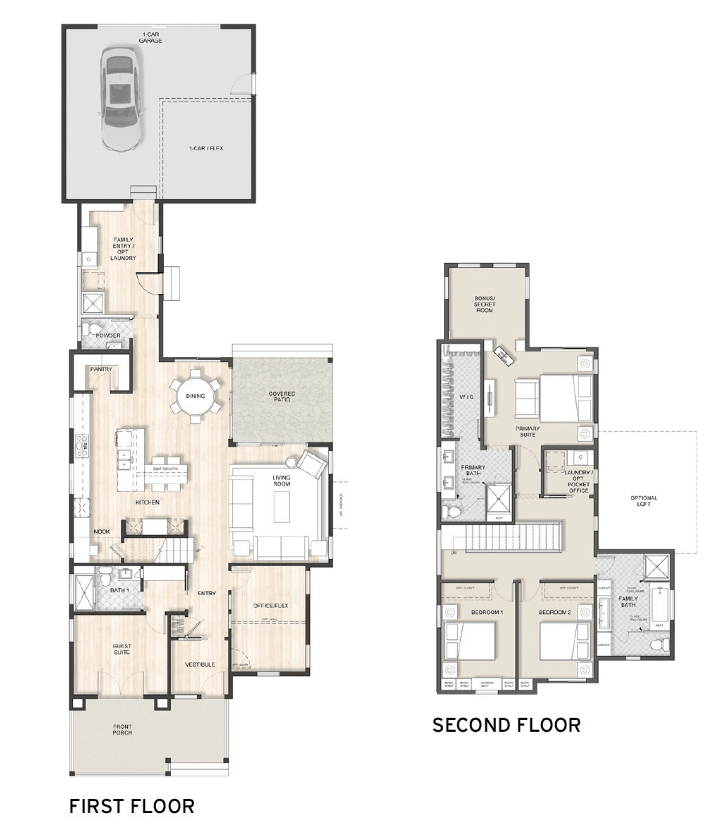 America at Home concept home, Barnaby, floor plans