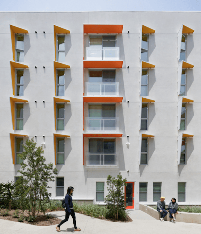 The Arroyo affordable housing development by Koning Eizenberg Architecture is LEED Platinum