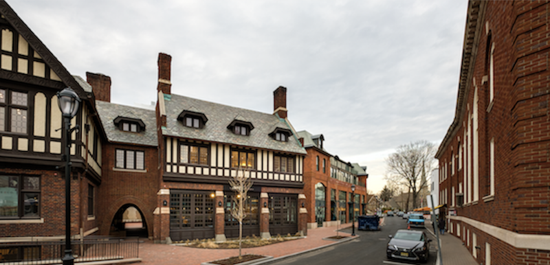 Street view of Bedford Square, Conn., design by Centerbrook Architects