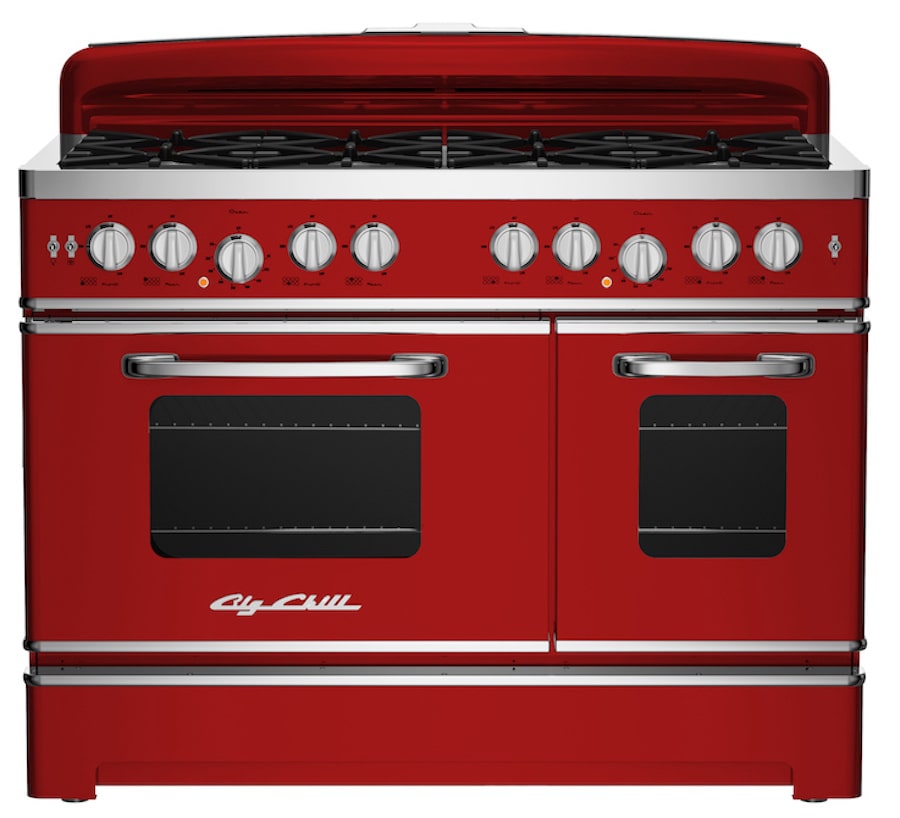 Red range cooktop/oven